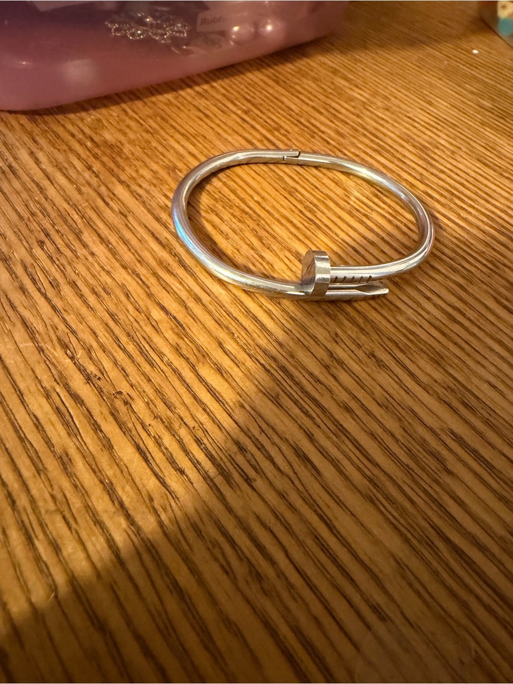 Sohi Silver screw bangle bracelet Wrap Bracelet - Sleek Women’s Bangle